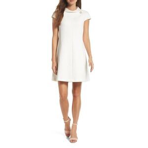 Harper Rose Women’s Ivory Stand Collar A-Line Dress Size 6P